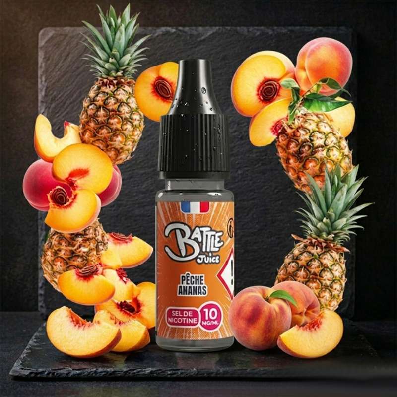 BATTLE JUICE : péche ananas - 10ML